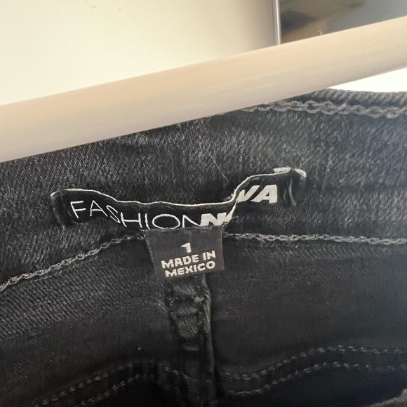 High Waisted Skinny Jeans Blue + Washed Black Stretch Size 1 - Picture 7 of 7